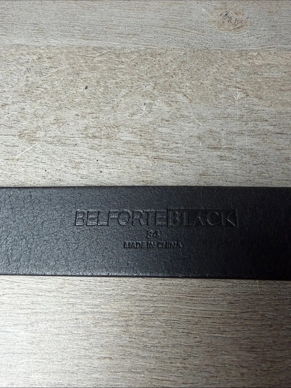 Belforte Black Men's Slate Gray Casual Belt with Antique Silver Buckle